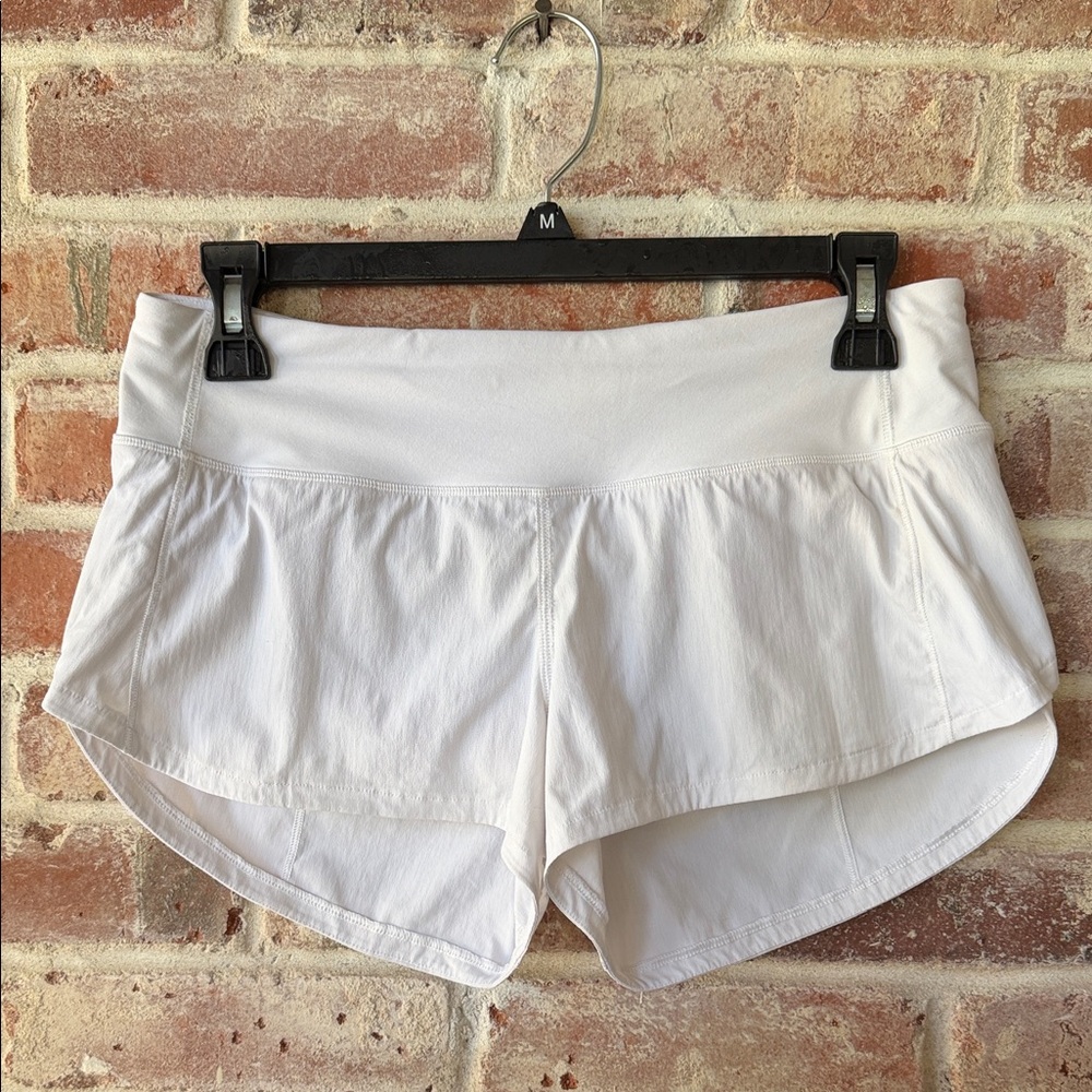 Lululemon Athletica White Athletic Shorts